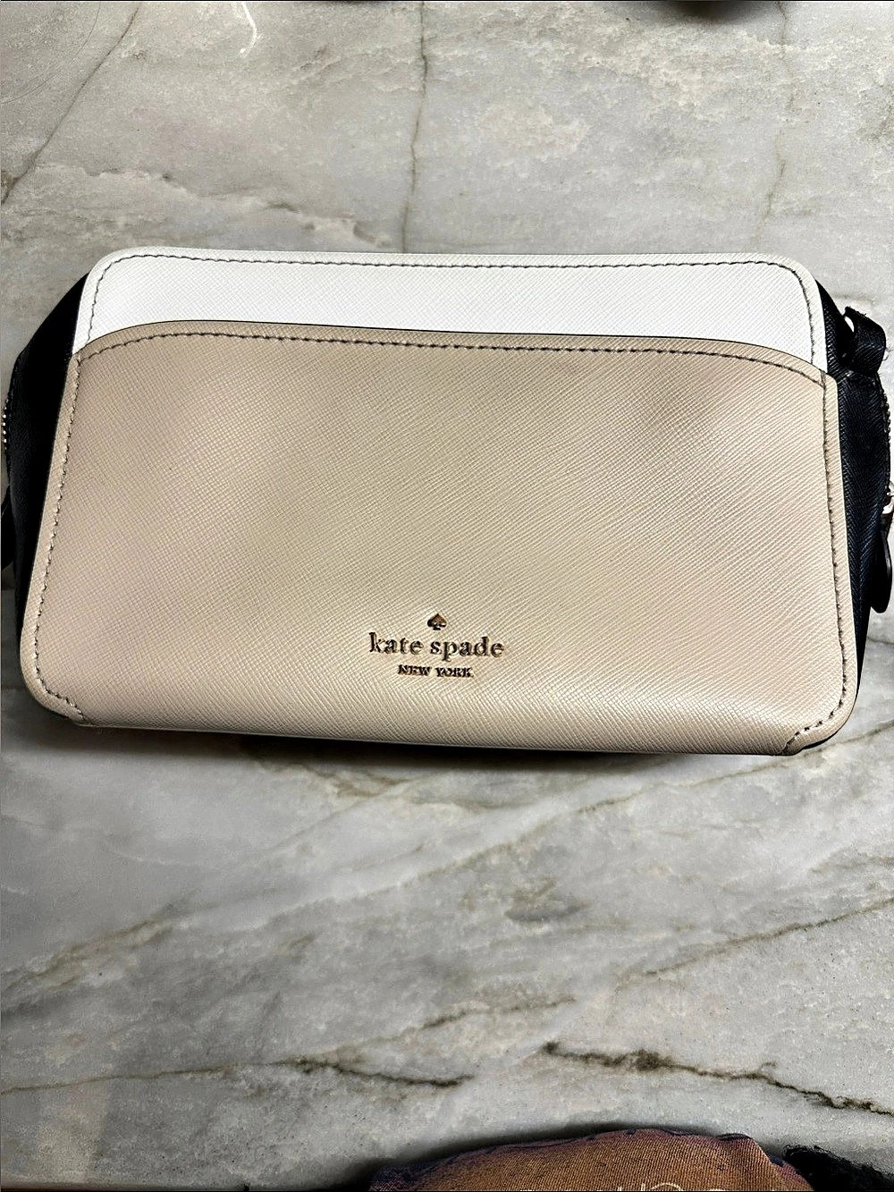 kate spade new york Two-Tone Crossbody Bag in Black & White